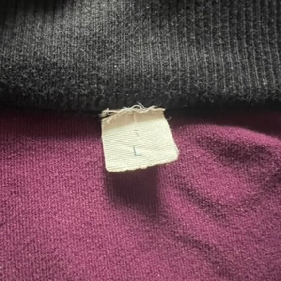 Lululemon Full Zip Sweater Women’s Large Purple Black Blocking Running Workout - Picture 3 of 6